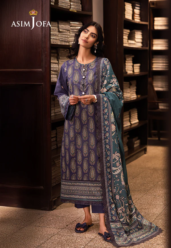Asim Jofa Printed Lawn Collection- AJUBJ-36 - Image 3