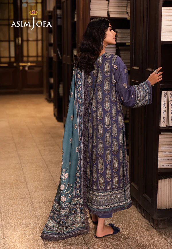 Asim Jofa Printed Lawn Collection- AJUBJ-36 - Image 4