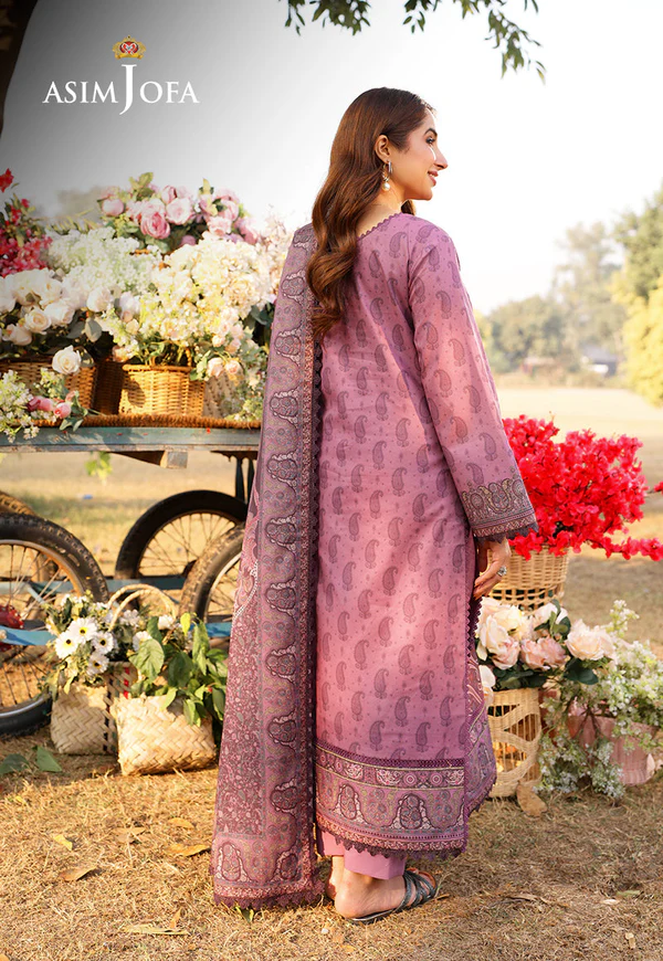 Asim Jofa Printed Lawn Collection- AJUUB-19 - Image 3
