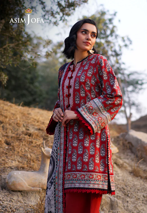 Asim Jofa Printed Lawn Collection- AJUUB-01 - Image 2