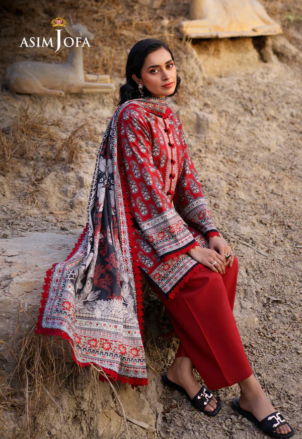 Asim Jofa Printed Lawn Collection- AJUUB-01 - Image 3