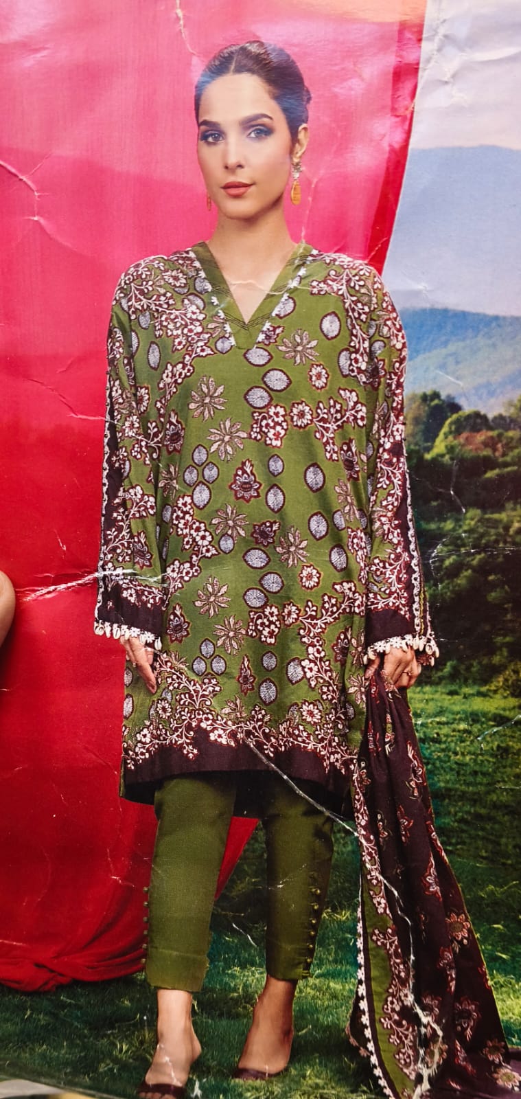Alkaram Spring Summer SS -30-23-3- Green (GZ-504)